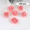 3cm Künstliche Blumen Handgefertigte Blumenmaterialien Schaumstoff Rosenköpfe Valentinstagsrose