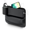 Universal Left Side PU Leather Console Side Seat Filler Organizer Cup Holder x1