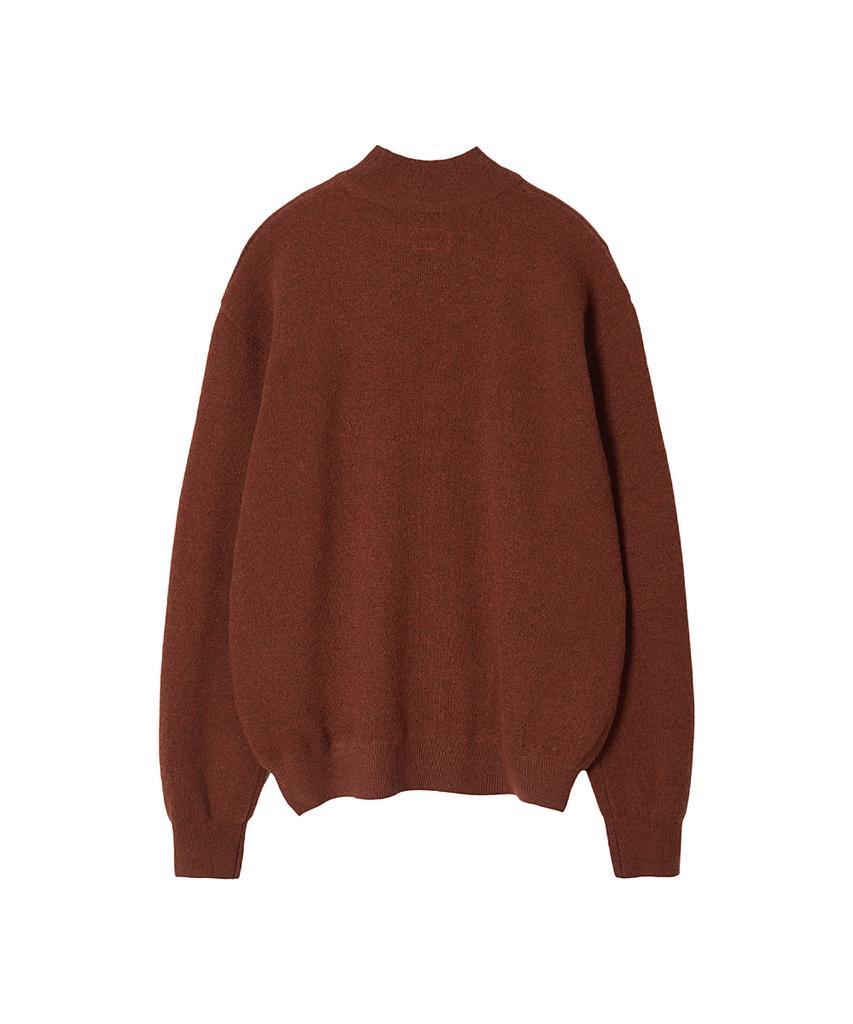 Leopeusaideu Mock Turtleneck Knit Maple
