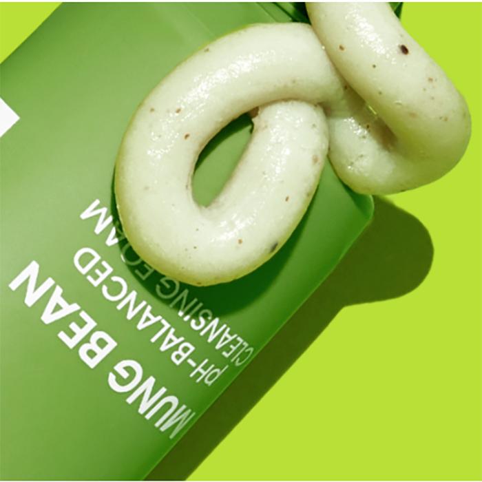 BEPLAIN Mousse Nettoyante au pH équilibré aux Haricots Mungo Verts – Nettoyant quotidien doux pour peau sensible, Coréen