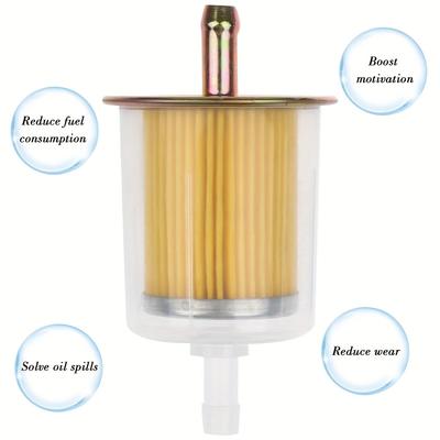 Universal Clear Fuel Filter Gasoline Filter For Motorcycle Car ATV Dirt Bike Scooter Small Engine Fuel Line Filtration Accessory