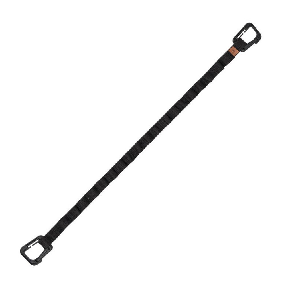 Camping Storage Strap Multifunctional Portable Tent Lanyard Hanging Rope with Hooks for Outdoor Gardens Black L