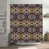 Modern Boho Shower Curtain Purple Gold White Decorative Bathing Room Waterproof Fabric Perfect Fit For Bathtub Doors In Bathroom