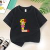 Dragon Ball Summer Childrens TShirt with DZ Letters Print Cute Casual Short Sleeve for Boys and Girls Suitable As A Gift