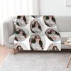 Jang Man-Wol Throw Blanket Bed Plaid Hair Cute Plaid Soft Sofa Quilt Decorative Sofas Blankets