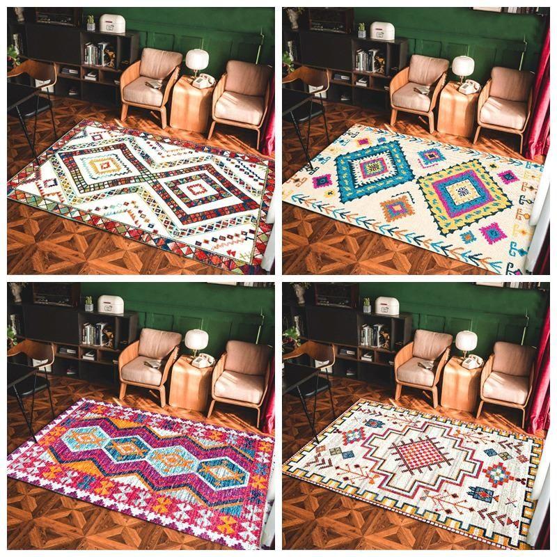 Bohemia Retro Carpets Living Room Decoration Big Szie Rugs Dining Room Decor Bedroom Morocco Lounge Rug Large Area Floor Mats