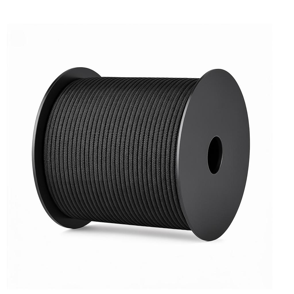 Paracord Rope 4 mm x 60 m Nylon Parachute Cord 550 Tactical, Survival Cord, Heavy Duty 7 Strand, 272 kg High Breaking Strength, Utility Rope, for