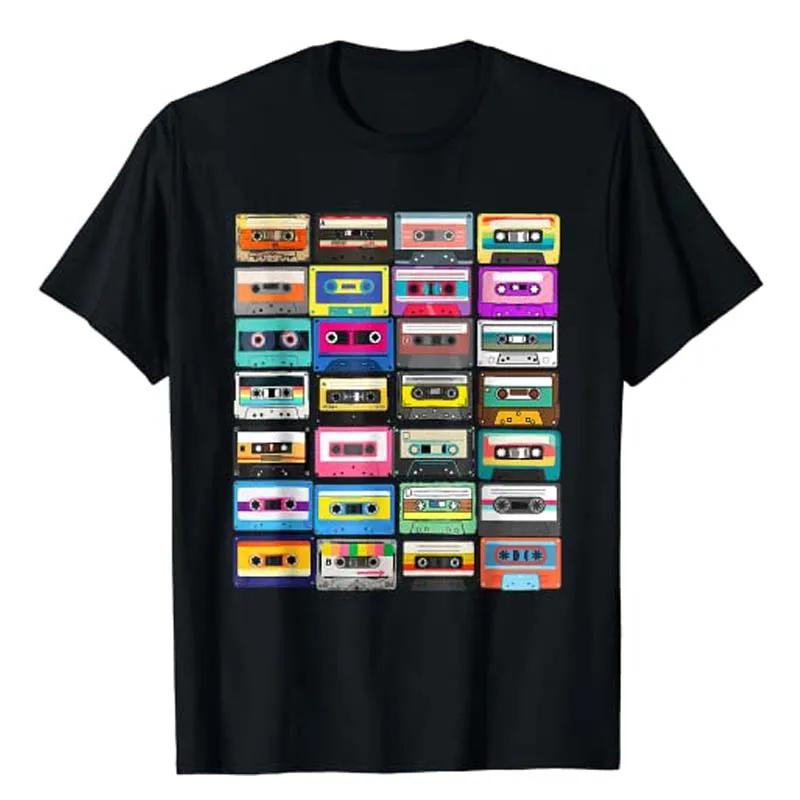 Cassette Mixtape Retro 1980s 1990s Music Vintage Graphic T-Shirt Funny 80S 90S Retro Style Costume Humorous Party Tee Top