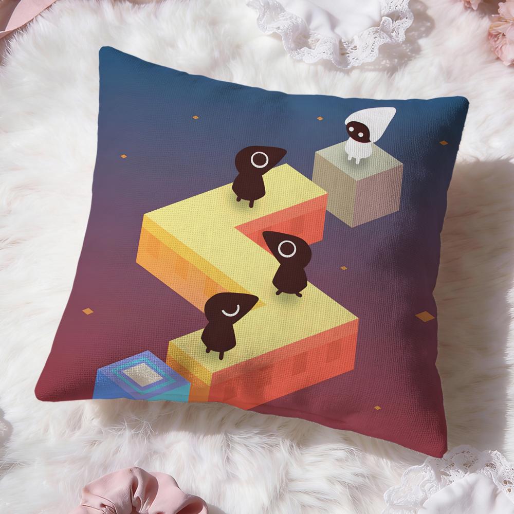 Monument Valley Game Cushion Cover Premium Comfort Reversible Pillow Cove -Two In One Design for Any Room & Car Interior