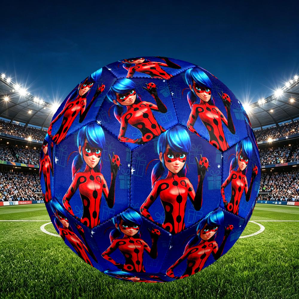 1pc Ladybug Size 5 Soccer Ball, Standard Sport Football Firm Stitching for Training And Match, Gentle on the Feet, Durable and Unique
