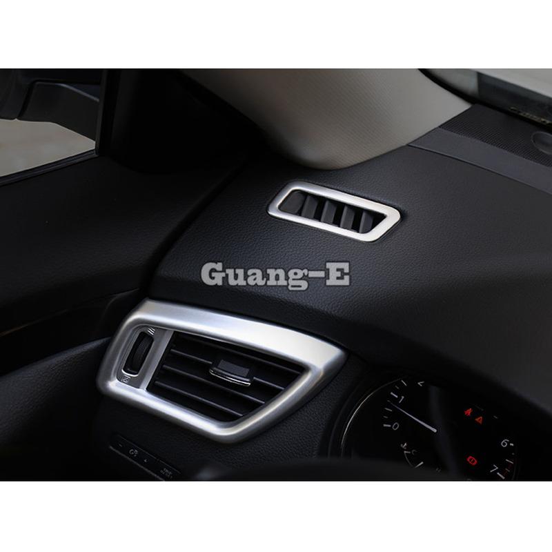 Car Cover Garnish Detector Trim Front Air Condition Outlet Vent For Nissan X-Trail T32/Rogue 2014 2015 2016 2017 2018