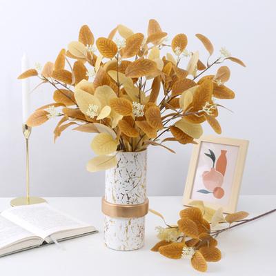 Sztuczne liście eukaliptusa eleganckie wykwintne piękne sztuczne fałszywe wesele Home Cafe StorePlant Decor