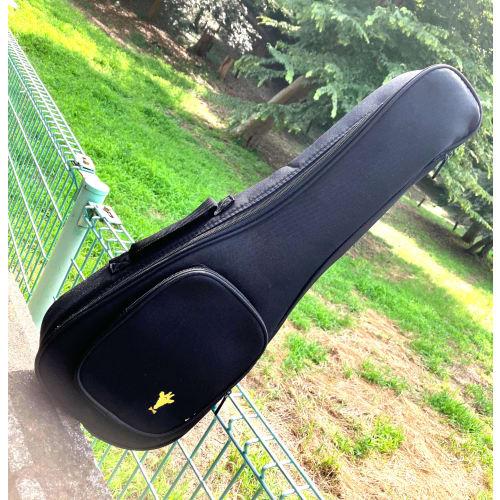 Yaonkaku, 23-inch Ukulele Case, Soft Case for Concert Ukuleles, 8mm Thick Sponge, Black