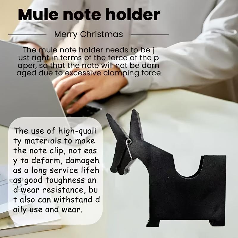 Mule Creative Memo Clip with Notepad Dispenser, Plastic Pen Holder and PVC Desk Organizer .