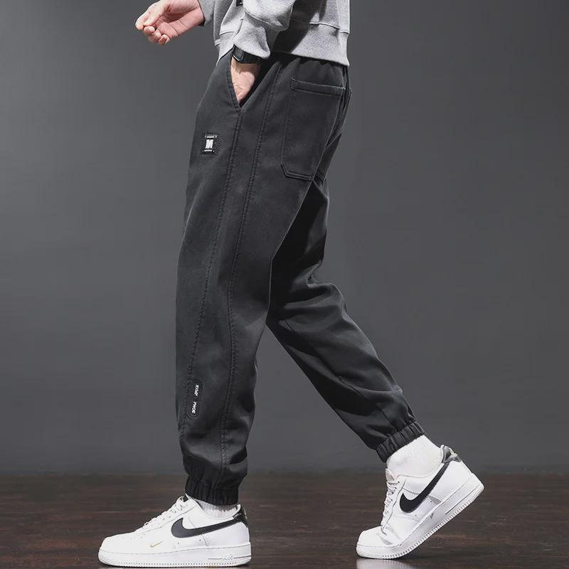 Pantaloni da tuta da uomo in velluto lyocell: Leggings Comodi, Casual, Ampi per Primavera e Autunno