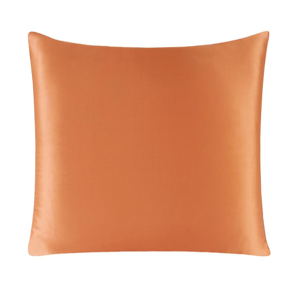 100% Pure Silk Pillowcase With Zipper Cushion Pillow Cover Solid Multicolor Many Sizes 40x40cm 80x80cm
