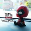 Marvel Deadpool Shaking Head Doll Car Decoration Auto Accessories Cute Model Toys Bobblehead Doll Mobile Phone Bracket Gifts