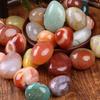 100G/Set Natural Mixed Agate Stone Tumbled Rainbow Crystal For Church Prayer Vase Filler Landscape Home Decor