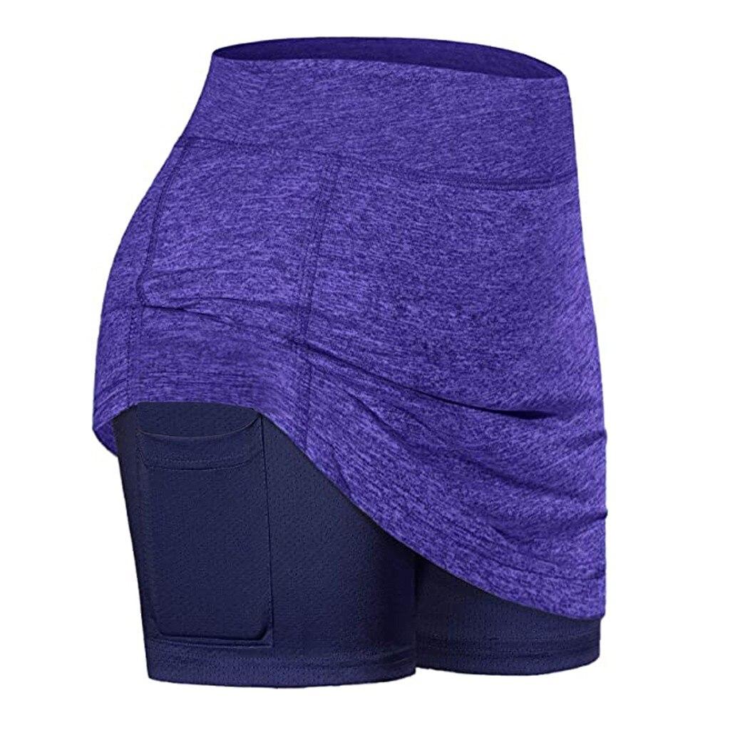 Women's Leggings Tennis Skirts Run Yo-ga Inner Short Elastic Sport Golf Pockets Skorts Leggings For Women Fitness