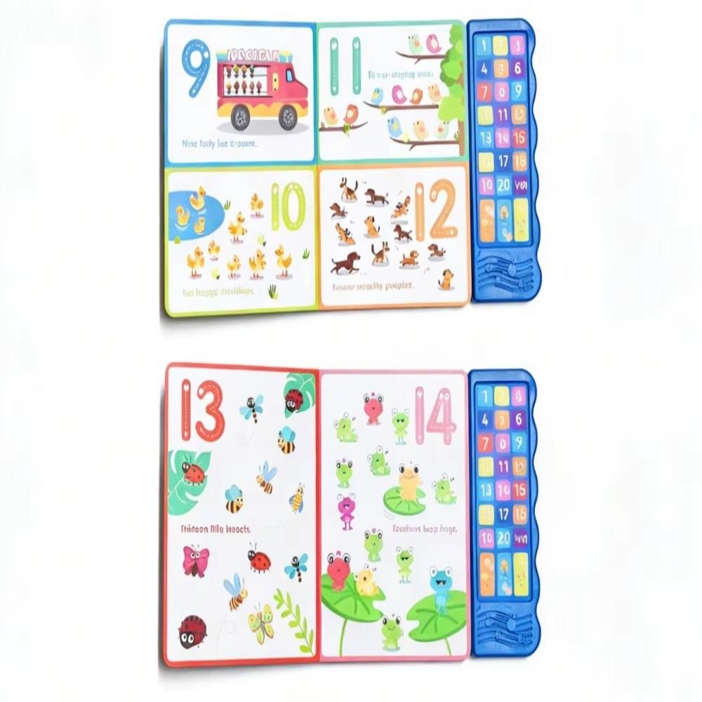 English Sound Book Number Recognition Books With Sound Sensory Learning Toys Interactive Book  Kids