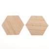 Unfinished Hexagon-Shaped Wood Pieces (25pc) – Wooden Coasters, Light Smooth to Paint, Stain,