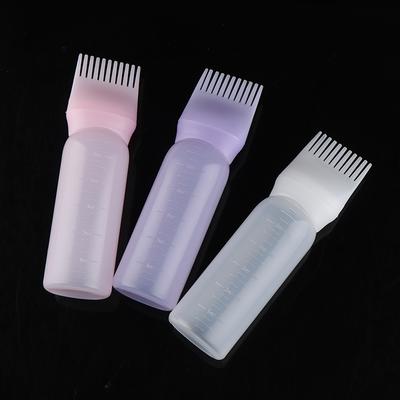 120Ml Hair Dye Bottle With Applicator Brush Salon Hair Coloring Dyeing Bottles