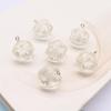 20-Sided Transparent Dice Charm Set: Solid Color, Multifunctional Accessories for Keychains, Earrings, and DIY Projects