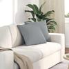Sofa Cushions 2 pcs Light Grey 45 x 45 cm Fabric