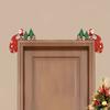 2 Stück Cartoon Weihnachten Tür Eckrahmen Holz Türrahmen Anhänger Atmosphäre Layout