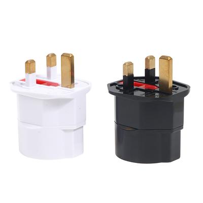 European EU 2 Pin To UK 3 Pin Plug Travel Adapter AC Power Converter