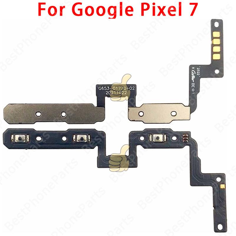 For Google Pixel 6 7 6a 7a Pro Pixel6 Pixel6a Pixel7 Pixel7a 7Pro Side Button Switch Volume Key Power On Off Flex Cable Parts