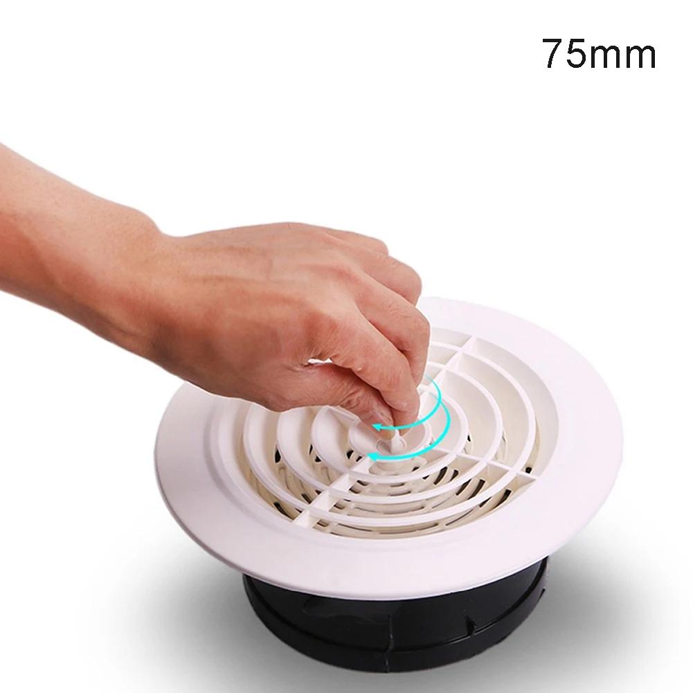 1 X Round Air Vent Louver Grille Cover Outlet Adjustable Exhaust Vent Ducting Ventilation-Grilles 75mm-150mm Air Vent Cover