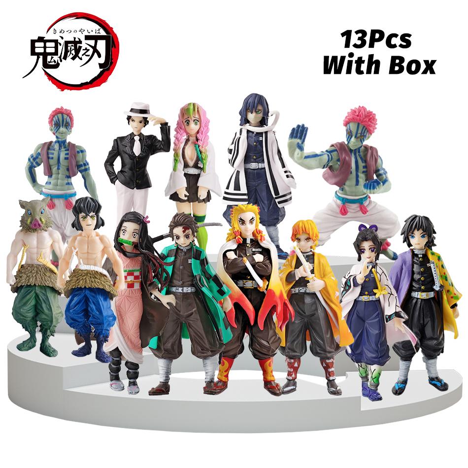 Аніме Клинок, що розсікає демонів Kimetsu no Yaiba Фігурка Камадо Танджіро Фігурка Дії Агацума Зеніцу Незуко Воїн ПВХ Модель Іграшки