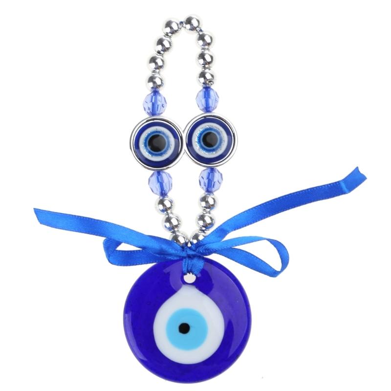 Türkisch Blau für Böse Auge Perlen Anhänger Handgefertigte Handwerkskunst Wandbehang Ornament Auto Amulett Zuhause zum Schutz Deko