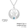 Xiaomi Skyrim Eye of Ra Horus Ankh Cross Pendant Necklaces with Turquoise Women Stainless Steel Amulet Egyptian Jewelry Gift