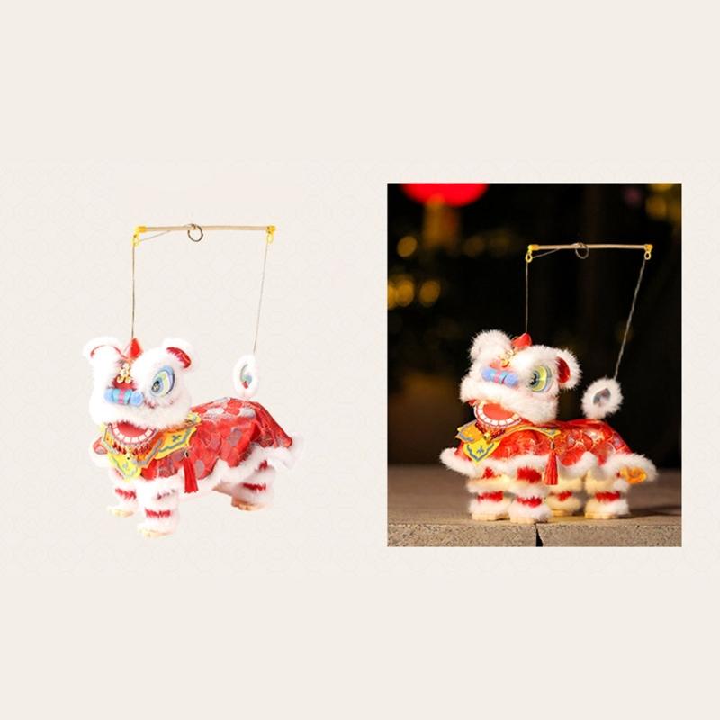 Chinese New Year Craft Kits Lions Dance Themed Lanterns Easy Assembly Holiday Classroom Activity Supplies