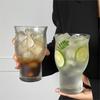 Wide-Mouth Transparent Glass for Iced Coffee, Tea, or Beer