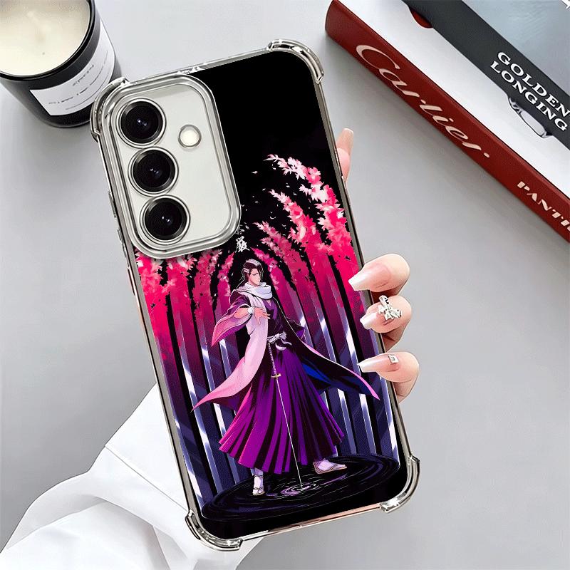 Bleach Kuchiki Byakuya Plating Phone Case For Samsung A17 A07 A37 A57 A16 A56 A15 A55 A14 A54 A13 A53 A26 A36 A25 A35 A24 A34 A2