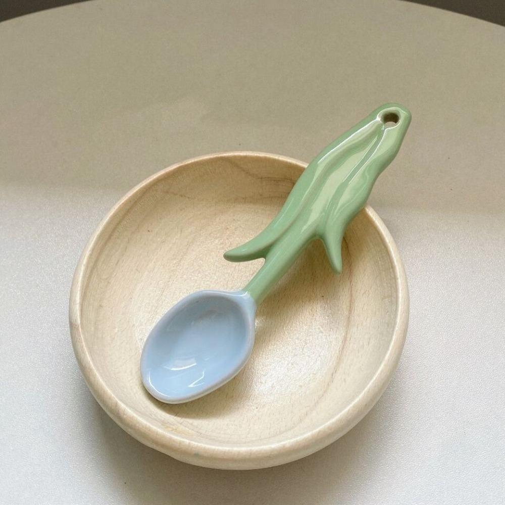 

Бытовая ложка для цветов, кофейная ложка в форме тюльпана, красивая суповая ложка