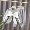 2024 Autumn Fashion Toddler Girls' Cute Loose Two-Piece Set