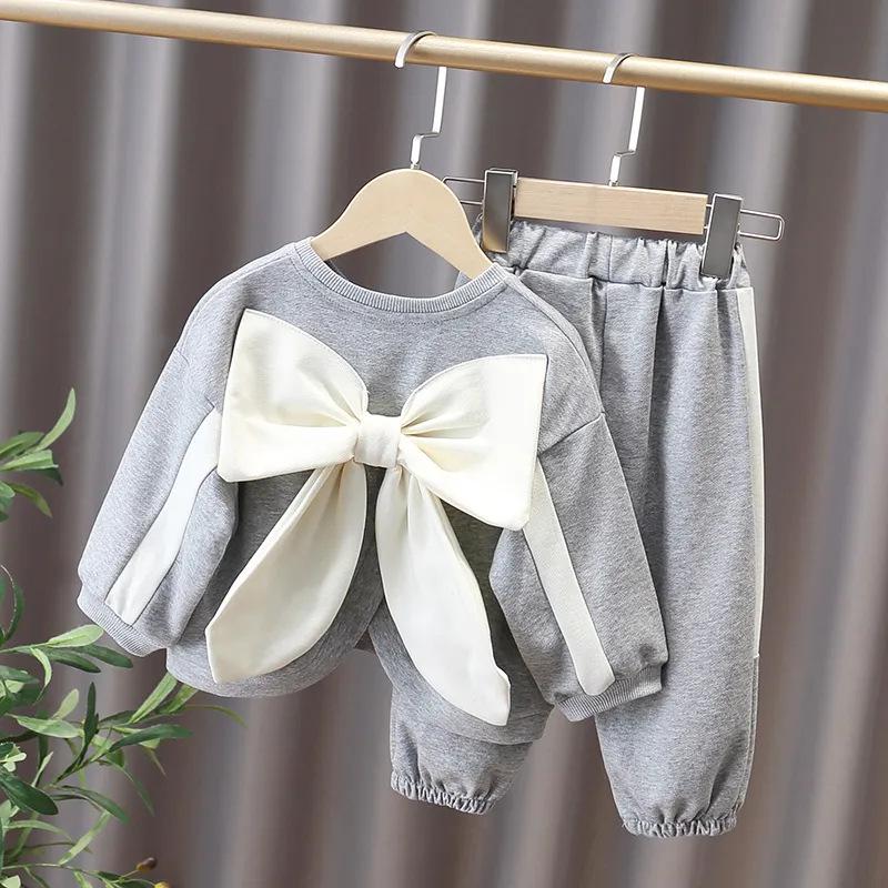 2024 Autumn Fashion Toddler Girls' Cute Loose Two-Piece Set