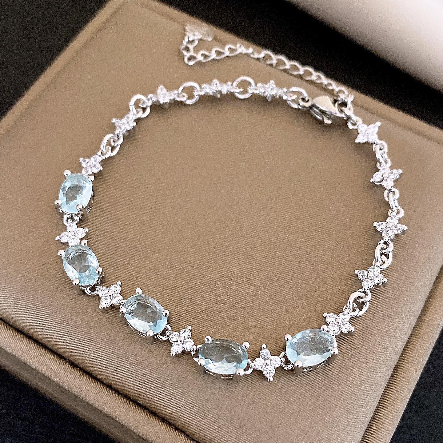 European and American oval zircon mango adjustable bracelet bracelet temperament versatile jewelry wholesale