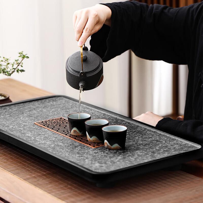 Boway Black Gold Stone Tea Tray