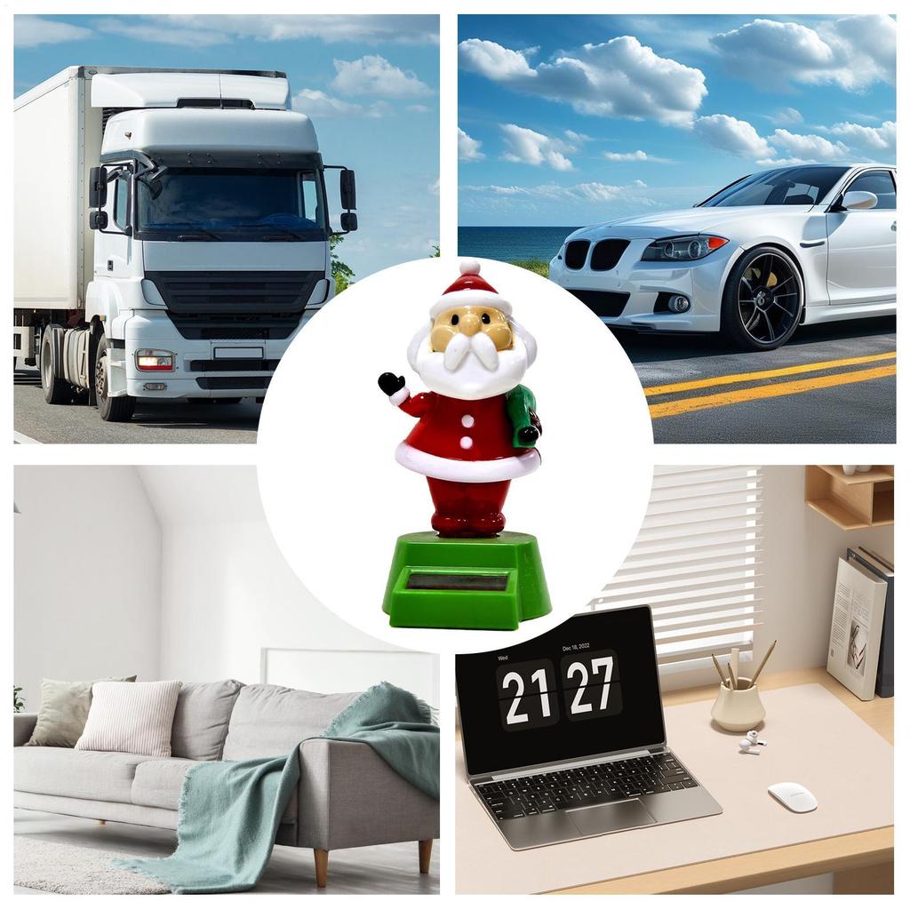 Car Dashboard Ornaments Collectible Automotive Interior Santa Figure Car Dashboard Ornaments Figure For Truck Sedan Pickup