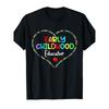 Early Childhood Educator Heart Graphic Soft Cotton Crew Neck Casual Short Sleeve T Shirt Teacher Tee