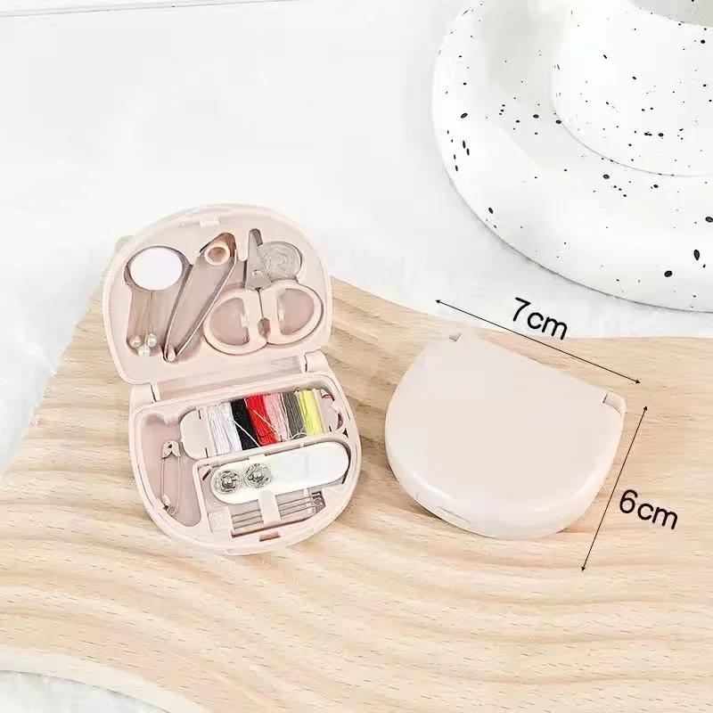 Sewing Kit for Travel - Mini Sewing Box with Essential Tools Portable Sewing Supplies for Home & Emergency DIY Fixes