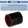 X AUTOHAUX Silicone Hose Silicone Tube with Hose Band Intercooler Turbo Intake Raiser Hose