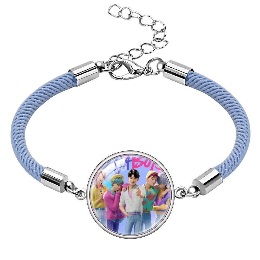 Rumi Zoey Mira Gem Bracelet Cartoon Multi-Color Rope Hand Jewelry