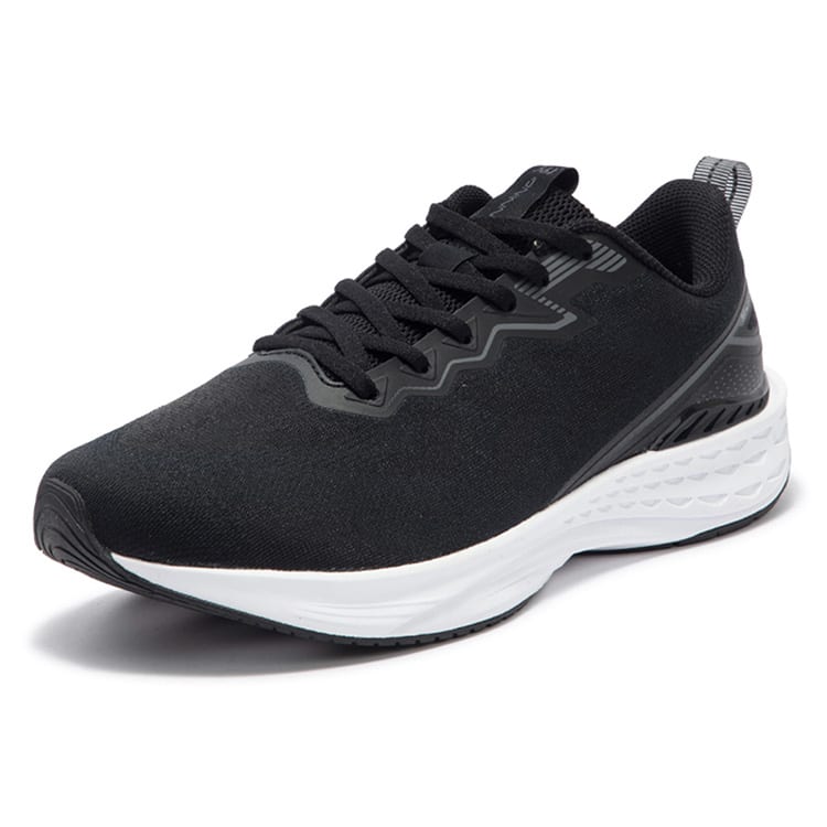 361 Flying Fish 3.0 Cushioning Slip Resistant Abrasion Resistant Low top Casual Running Shoes Men's Black White 672432244-4