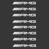 4/8PCS Mercedes-Benz AMG 3D Metal Car Stickers Car Interior Styling Decal W205 W203 GLC GLK W206 W220 A180 W211 Modification